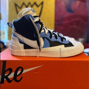 NIKE BLAZER MID/ SACAI BLUE & WHITE SZ 9